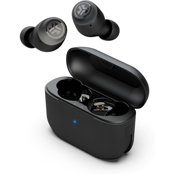 JLab Go Air Pop True Wireless Bluetooth Earbuds + Charging Case, Black NIB - Picture 1 of 5